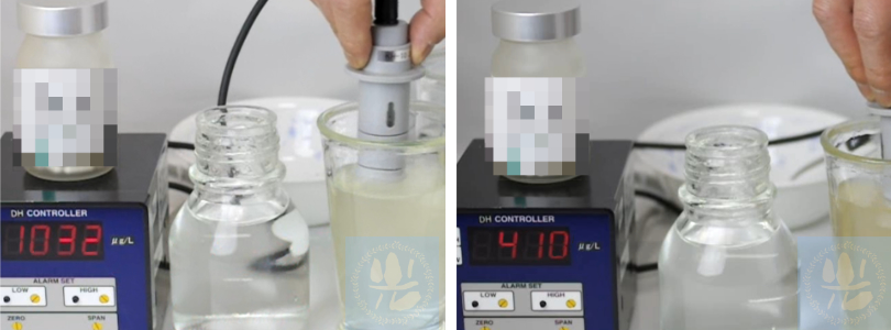 パウダー溶解690分後の水素量