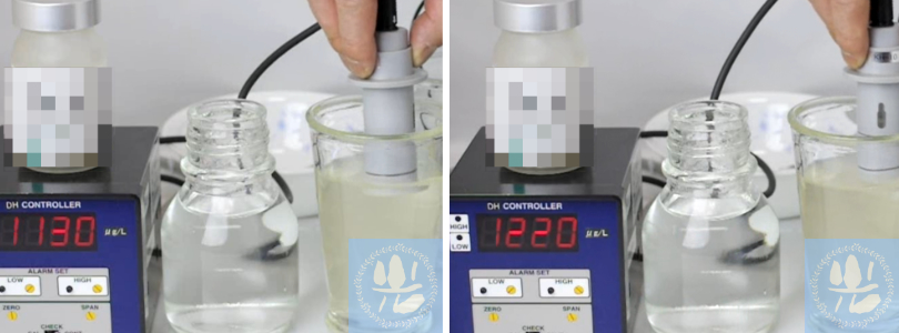 パウダー溶解210分後の水素量