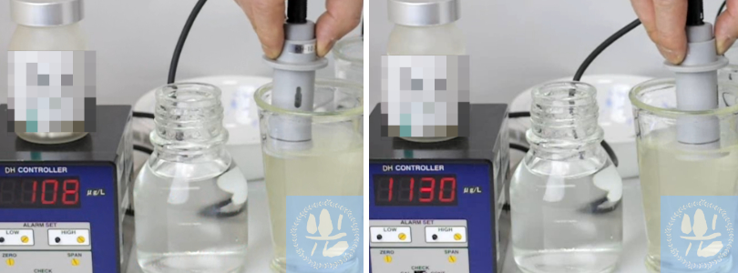 パウダー溶解90分後の水素量