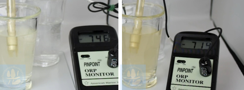 パウダー溶解690分後のORP値