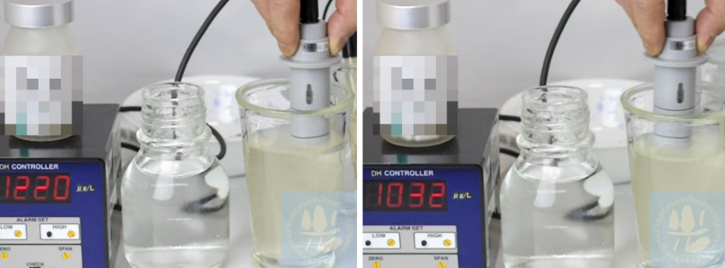 パウダー溶解360分後の水素量